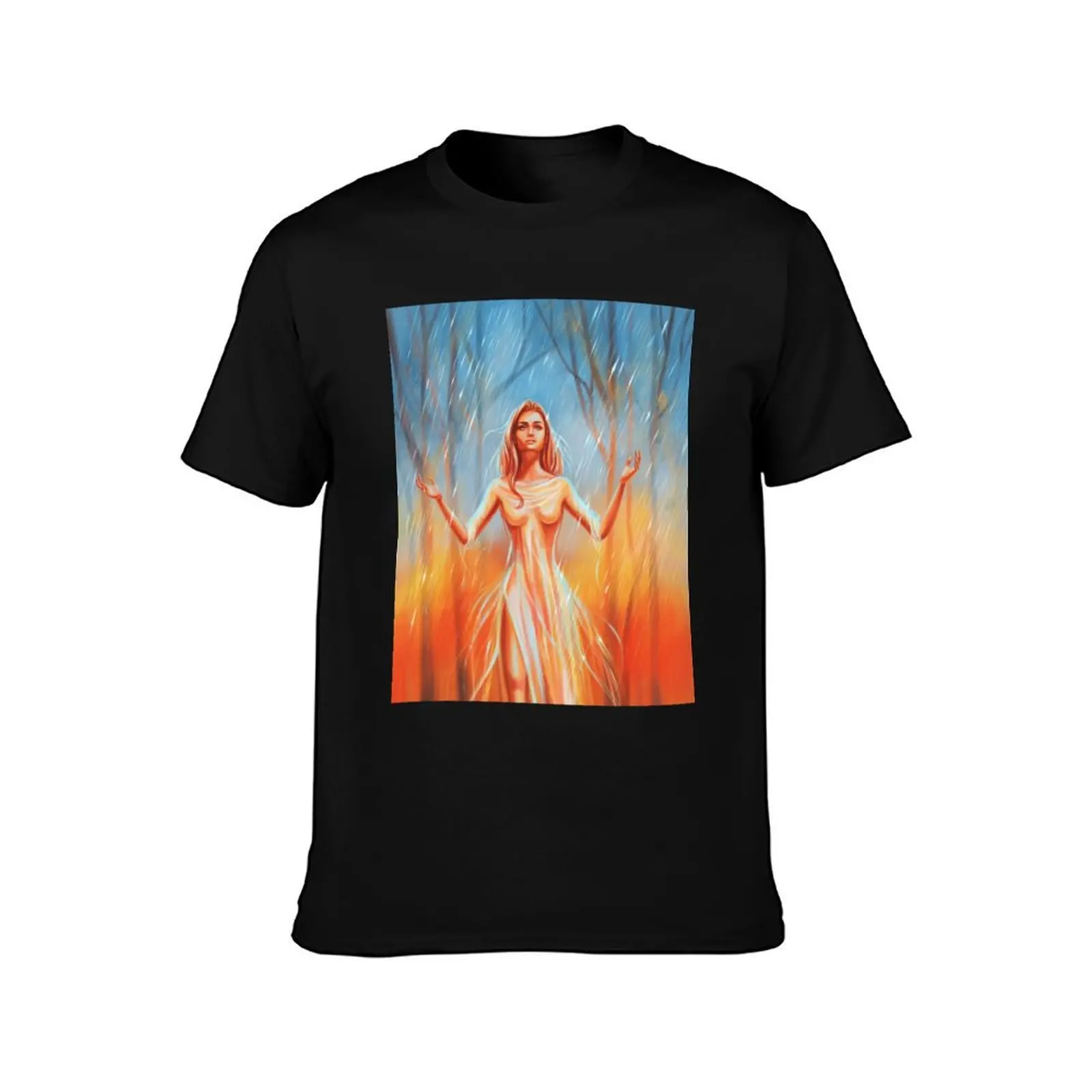 Praying for rain T-Shirt Work Daily Short Sleeve Top T-Shirt