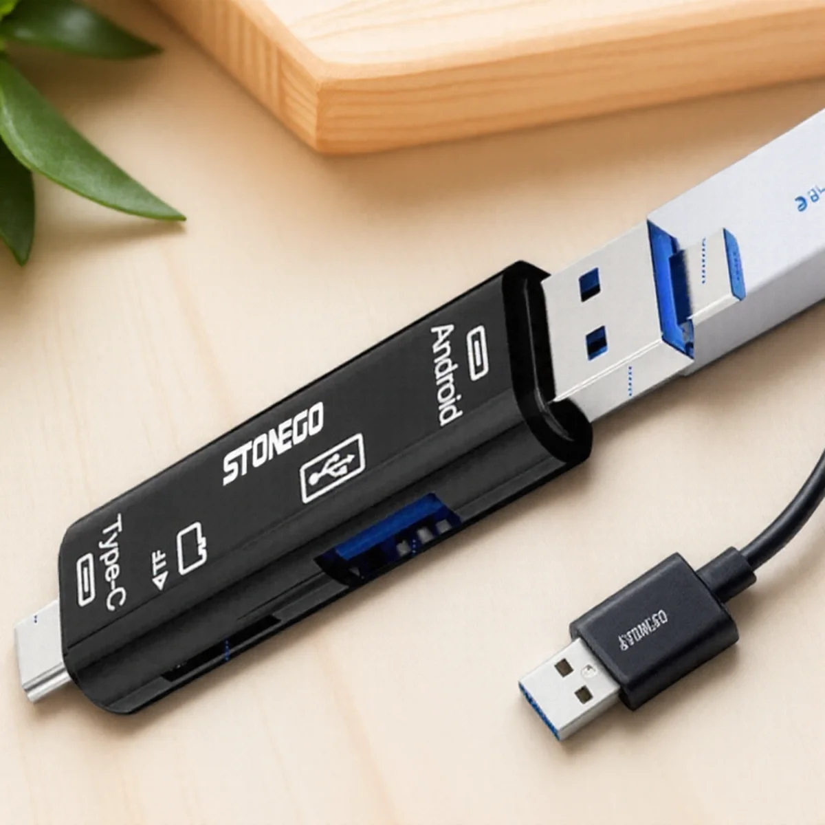 

5 in 1 USB Type C Micro USB OTG Adapter Multi Function Portable Memory Card Reader USB 2 0 Expand Storage for Smart Devices