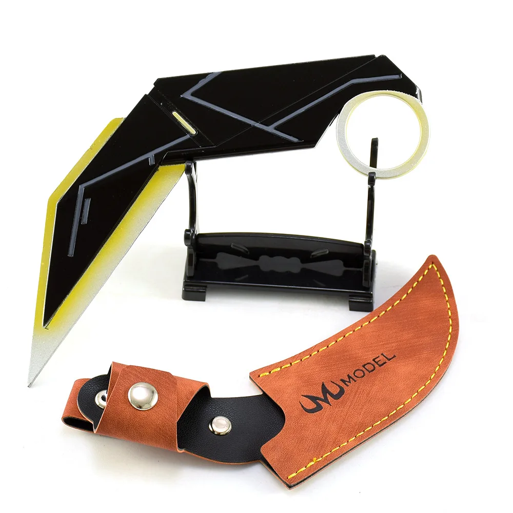 17 سنتيمتر الشجاعة المشاجرة سكين Karambit لعبة السيف الشكل سلاح نموذج الحد الأدنى مخلب سكين 2.0 الحرف المعدنية هدية للأصدقاء