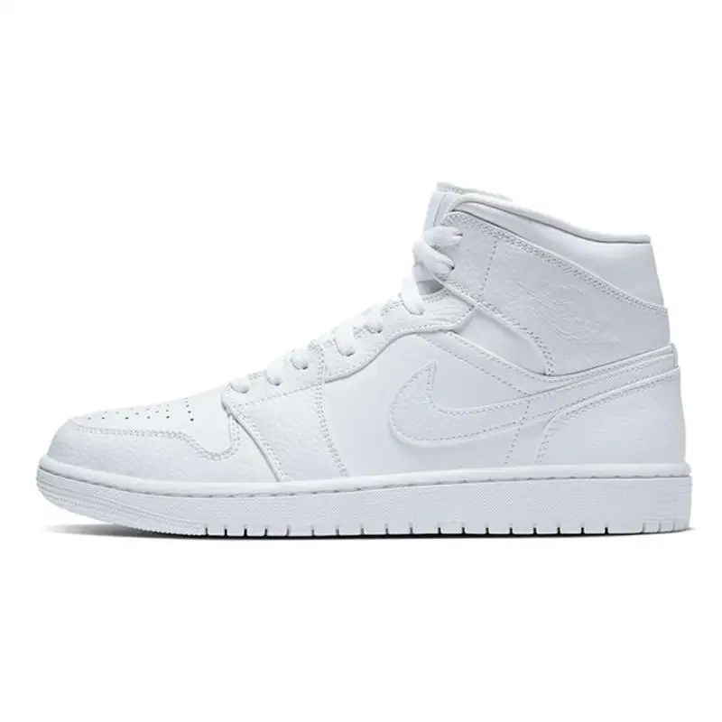 

Кроссовки Nike Air Jordan 1 Mid 'Triple White' 2020 554724 -130