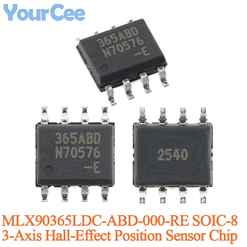 5PCS/1PC MLX90632SLD-DCB MLX90365LGO-ABD MLX90365LDC-ABD MLX90363KDC-ABB MLX90393SLW-ABA MLX90393ELW-ABA Sensor