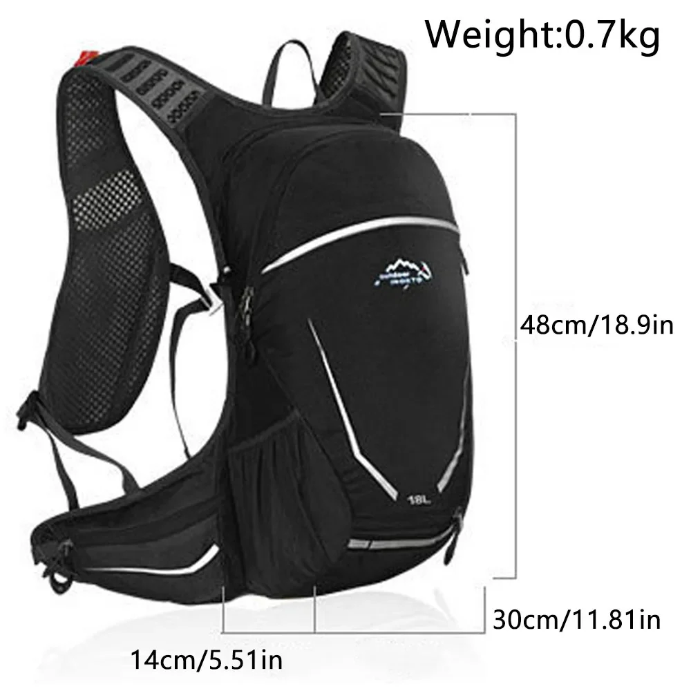 Large capacity running bag, water bag bag, waterproof bike backpack, men and women outdoor jogging sports undershirts