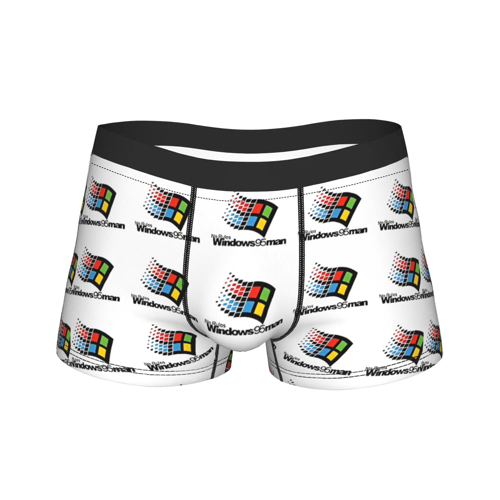

Нижнее белье No Rules Windows95, боксеры с принтом, качественные мужские трусы, дышащие шорты, трусы, подарок
