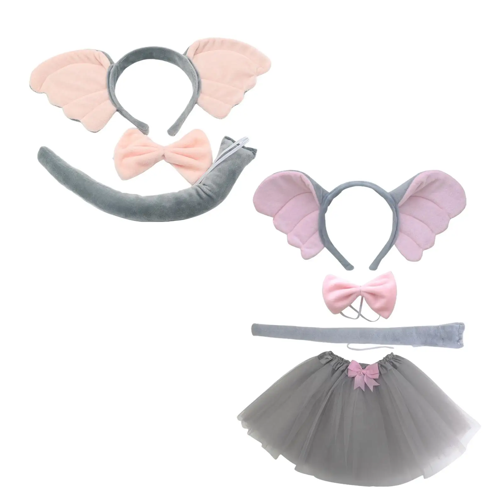 

Animal Elephant Costume Accessories Girls Cosplay Set Hairband Hair Hoop for