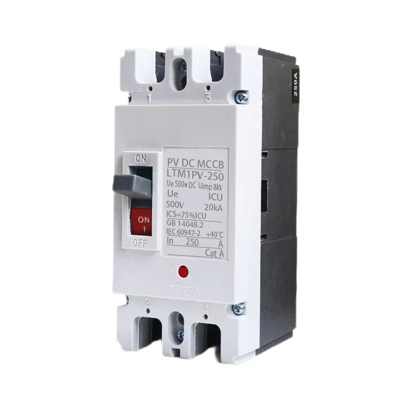 

DC Circuit Breaker 1/2P 150A-600A for Solar Cells Protector RV Battery Isolator 12V-120V Voltage Options - MCCB 200A 250A 300A
