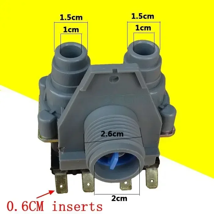 Toshiba drum washing machine water inlet solenoid valve double head water inlet valve part FCS360A for WA-38B-8