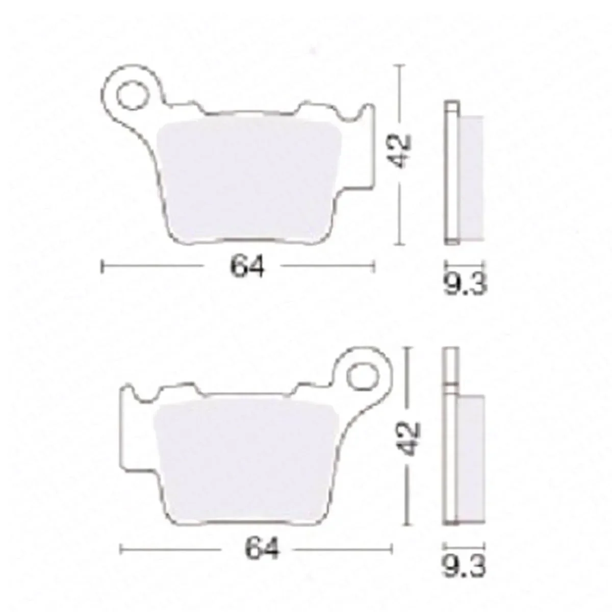 Rear Brake Pad for KTM SX EXC SMR SXC SX-F EXC-F 125 150 250 300 350 450 525 FA368