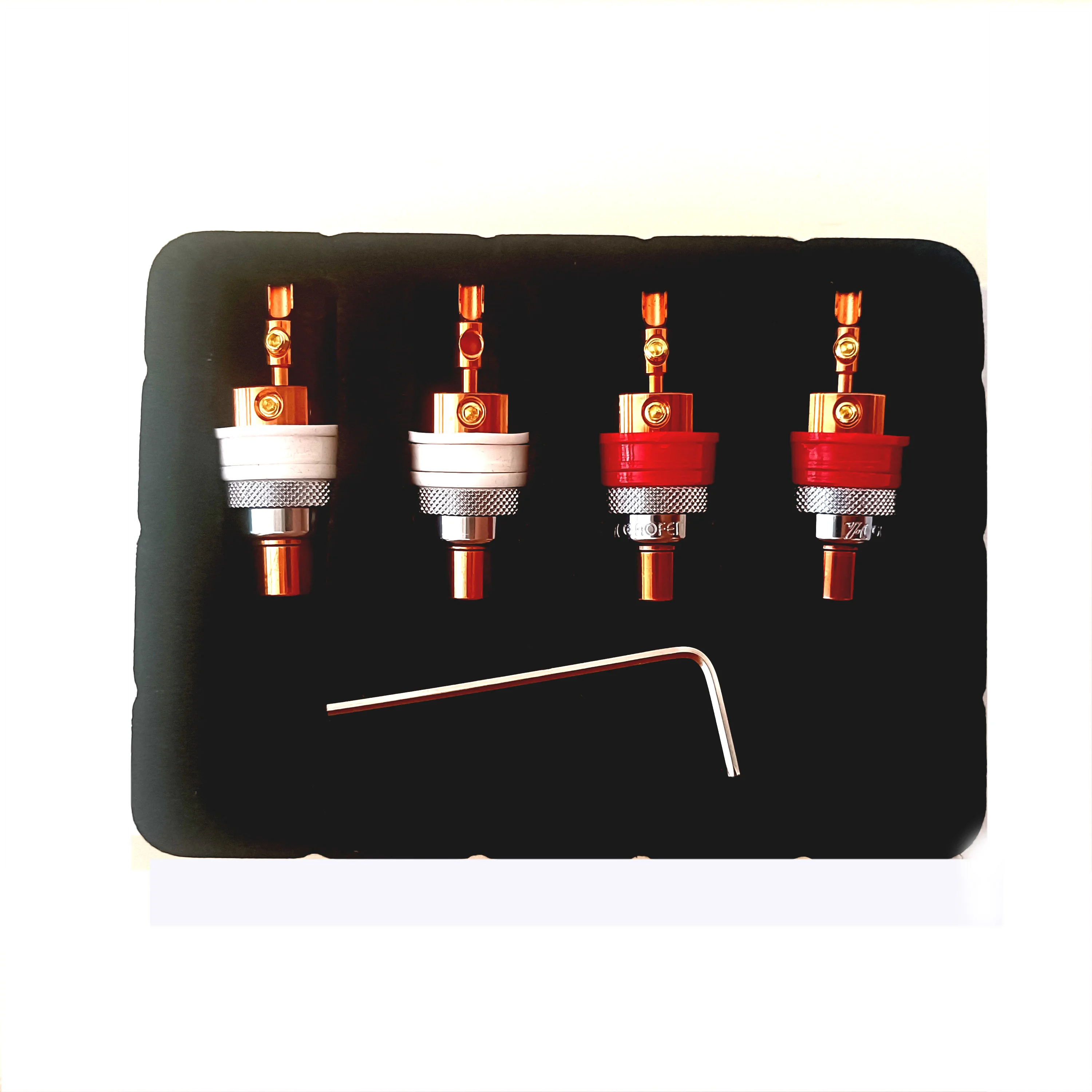 Gaofei Conector RCA Hembra Latón Alta Calidad Audio - imagen 2