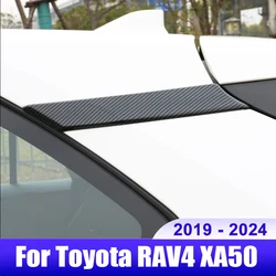 For Toyota RAV4 XA50 2019 2020 2021 2022 2023 2024 RAV 4 Hybrid Car Rear Window C Pillar Trim Cover Car Exterior Accessories