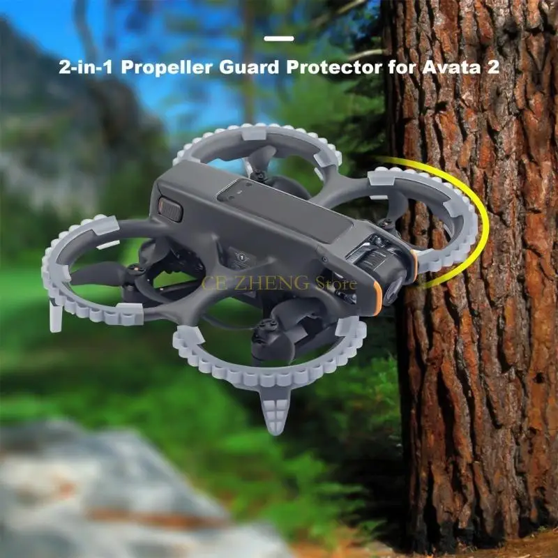 

E56B Protective Bumper for Avata 2 Accessories Propellers Guard Anti-Collision Impacts Protectors Bumper