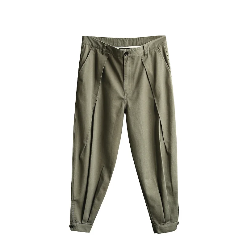  Series High-Waist Men's Cotton Sweatpants Multiple Cuts Faionable Carrot-aped Casual Pants for Autumn Winter