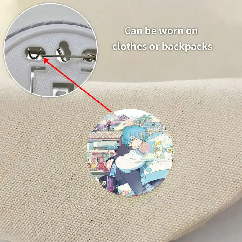 DRAMAtical Murder Seragaki Aoba Anime Character Game Soft Button Badge Brooch anchor Peripherals Pin Jewelry Backpack Decoration