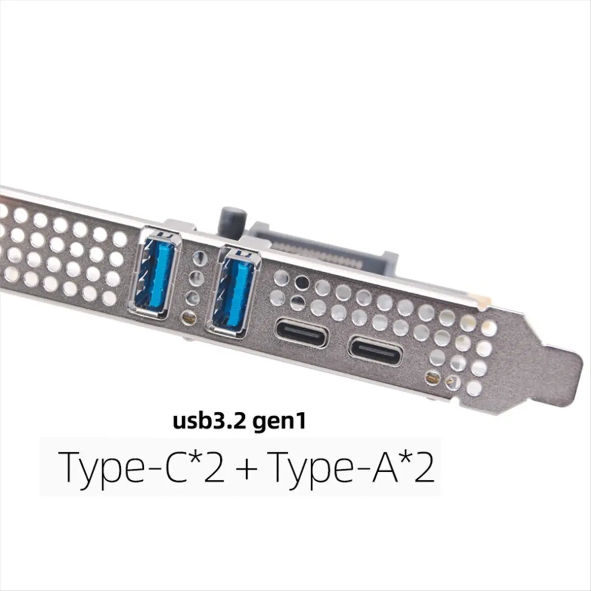 

Тип C USB 3.2 Gen1 5 Гбит/с Адаптер карты PCIE Плата PCI Express 2 порта USB A + 2 порта Type-C/USB3.2 Карта расширения PCI-E