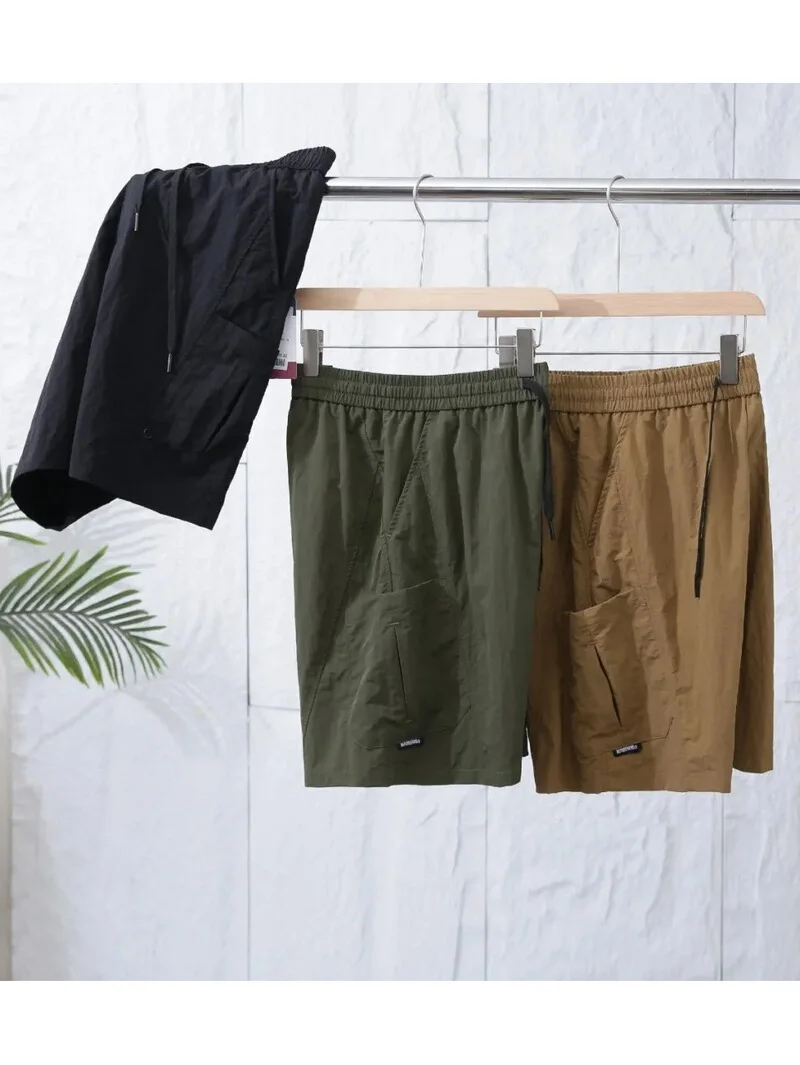 

Summer New Men's American Outdoor Running Sports Casual Loose Straight Leg Lightweight Qui Dry Five-Quarter Beach orts