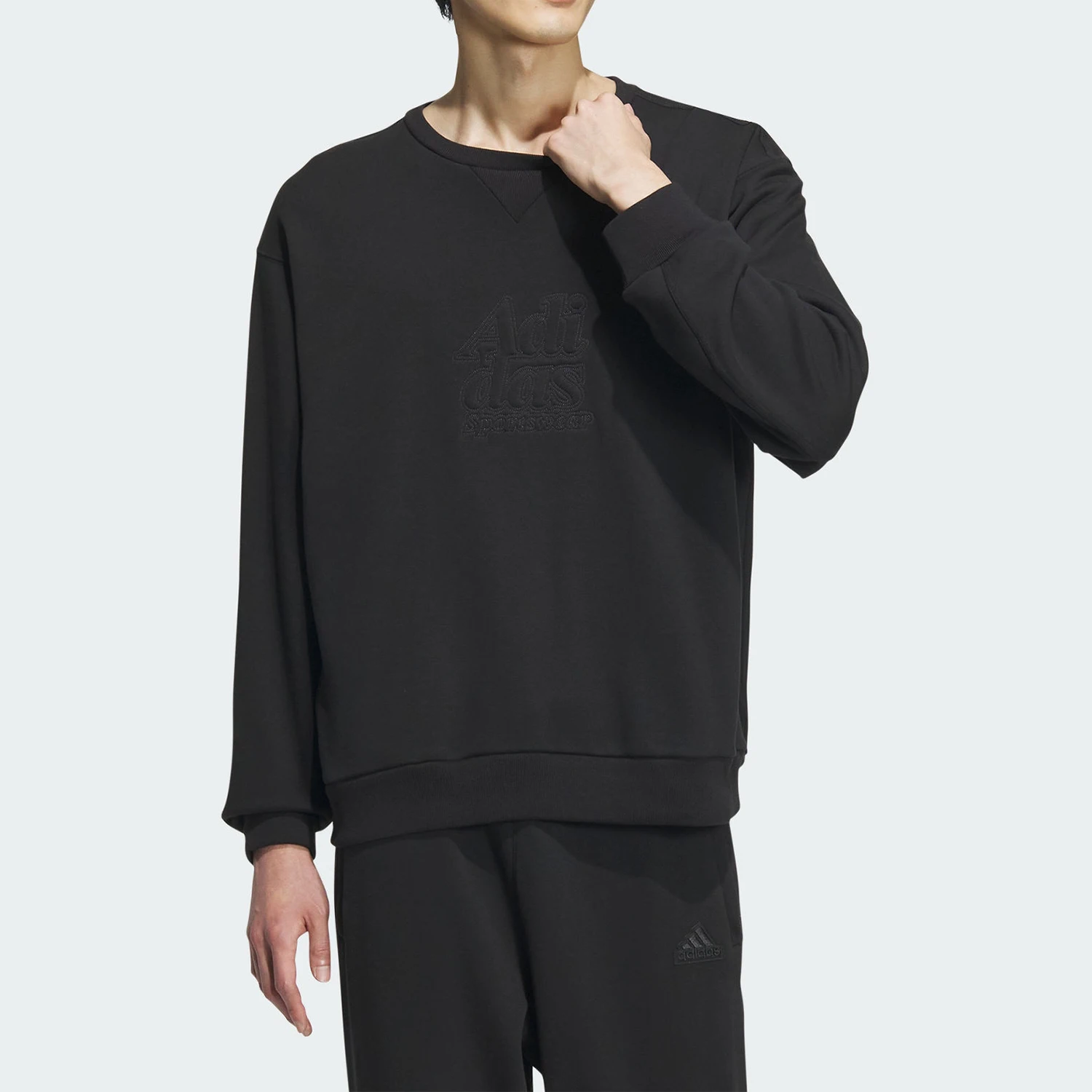 

Adidas genuine new men's sports casual loose round neck sweatshirt IT3974