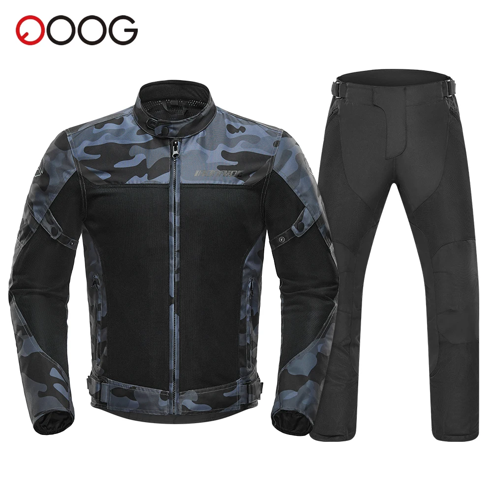 

Men's Motorcycle Jacket Outdoor Riding Motorbike Jacket Mesh Breathable Motocross Clothing With 5pcs Protector Anti-Fall M-3XL