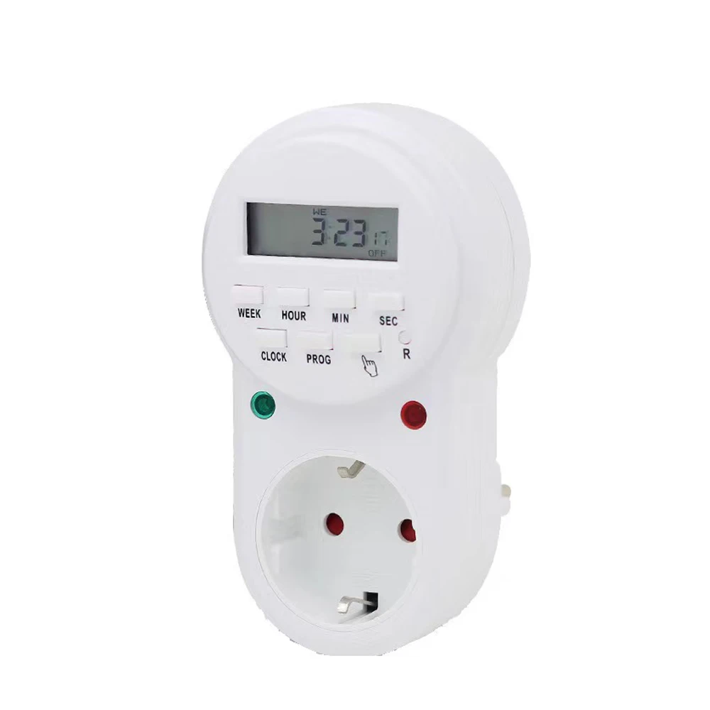 

1pcs Universal Plug Timer Switch: Energy-Efficient Digital Kitchen Timer with Programmable Outlet