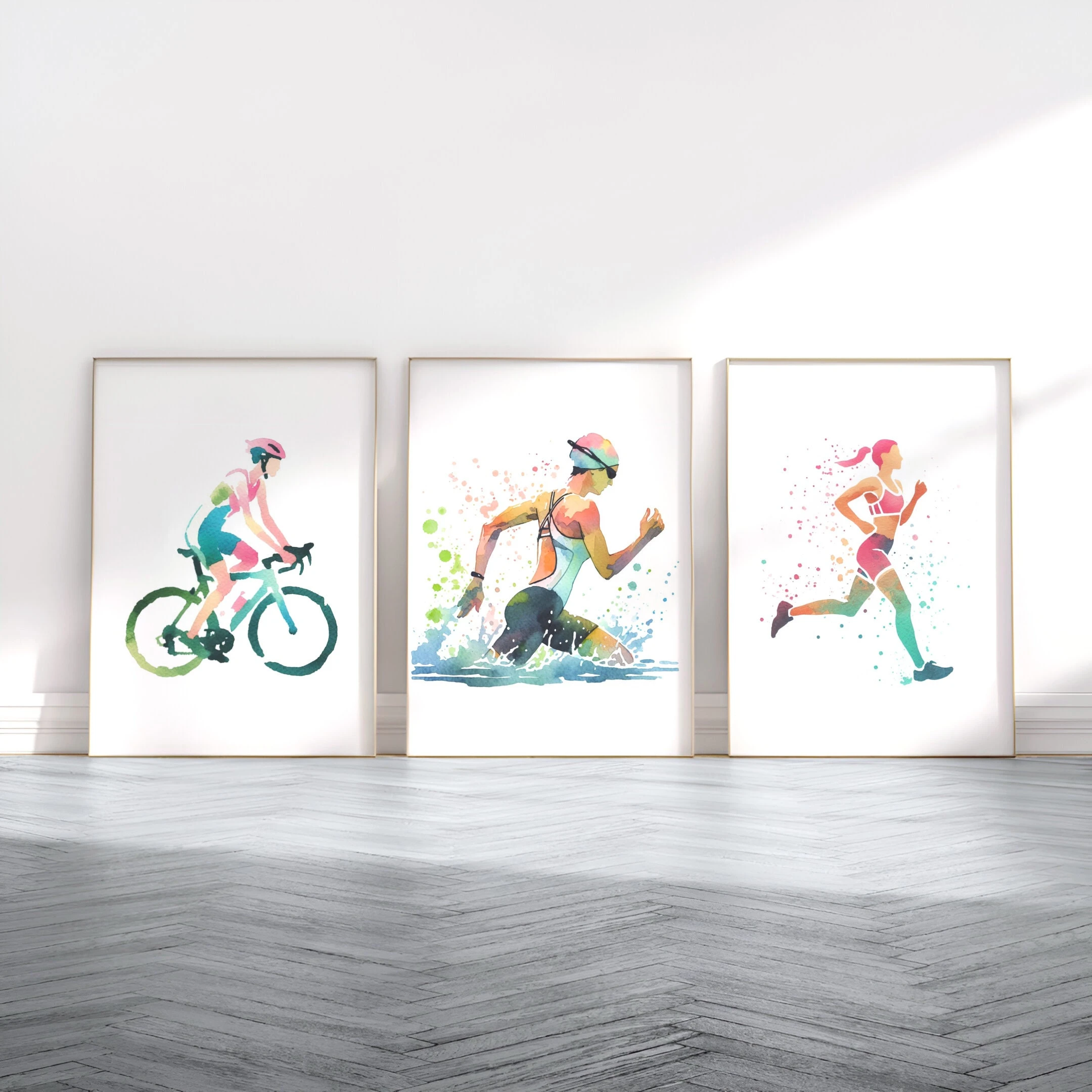 Home Gym Yes Or No - 3 Pezzi--Set di 3 Poster Artistici