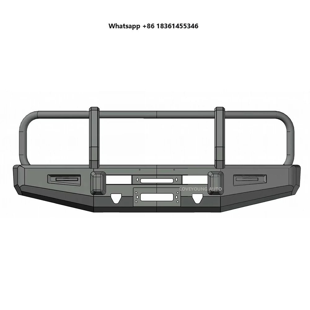 

For Pickup Trucks Heavy Duty Steel Front & Rear Bumper Bull Bar Off-Road Compatible New Condition