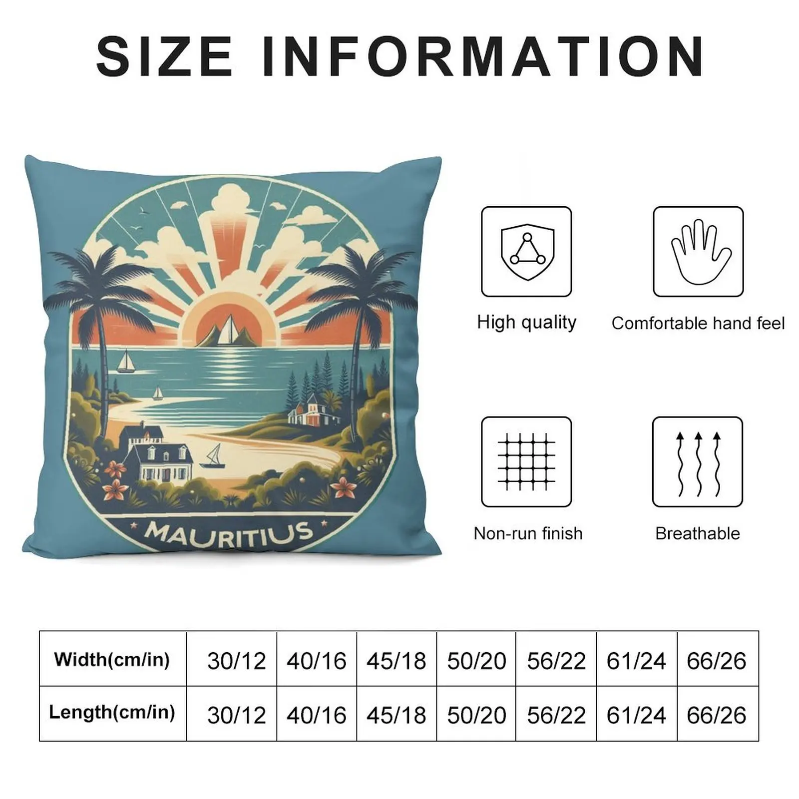 mauritius Throw Pillow Sofa Decorative Covers Couch Pillows Rectangular Cushion Cover sleeping pillows pillow