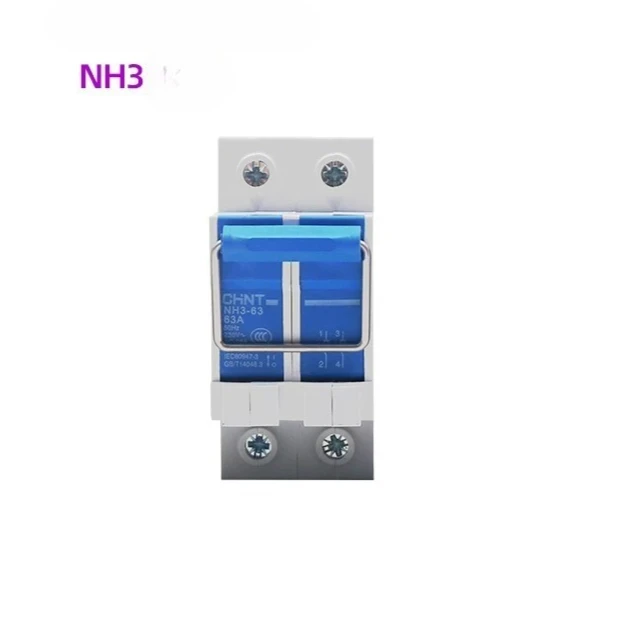Switch Disconnector NH3-63A 1P 2P Two or Three 3P Phase Photovoltaic Power Generation 100 Amps 380V Solar 220V