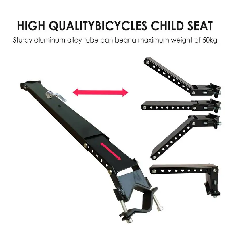 Child Adjustable Bike Safety Seat Bicycle Front Mount Baby Carrier Seat With Handrail For Kids Child Bicycle Seat Children