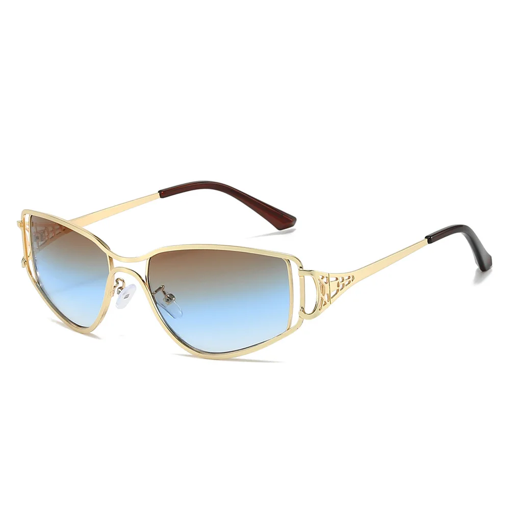 

8094 Personalized Cat-eye Sunglasses for Men Women, Fashion Geometric Sun Glasses, Vintage Chic Stylish Polygonal Shades 604467