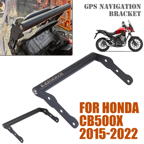 Imagen 2 del producto Soporte de placa de navegación GPS para teléfono inteligente de motocicleta, soporte adaptable para manillar para Honda CB500X CB 500X CB500 500X2015 - 2022 2023