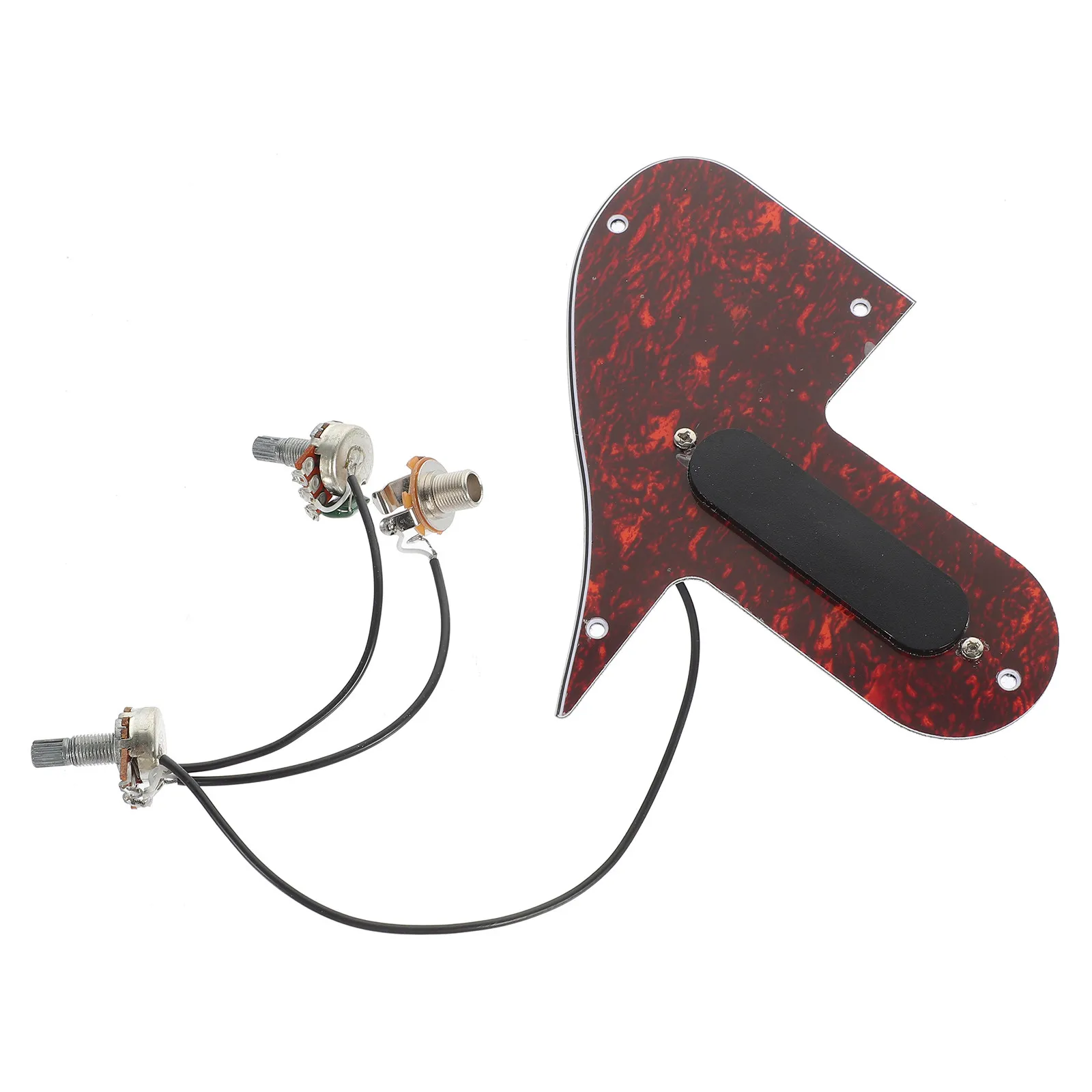 Mandolin Pickguard Pickup 3 Ply Laminated Plastic Red Tortoise Scratch Plate Protective for