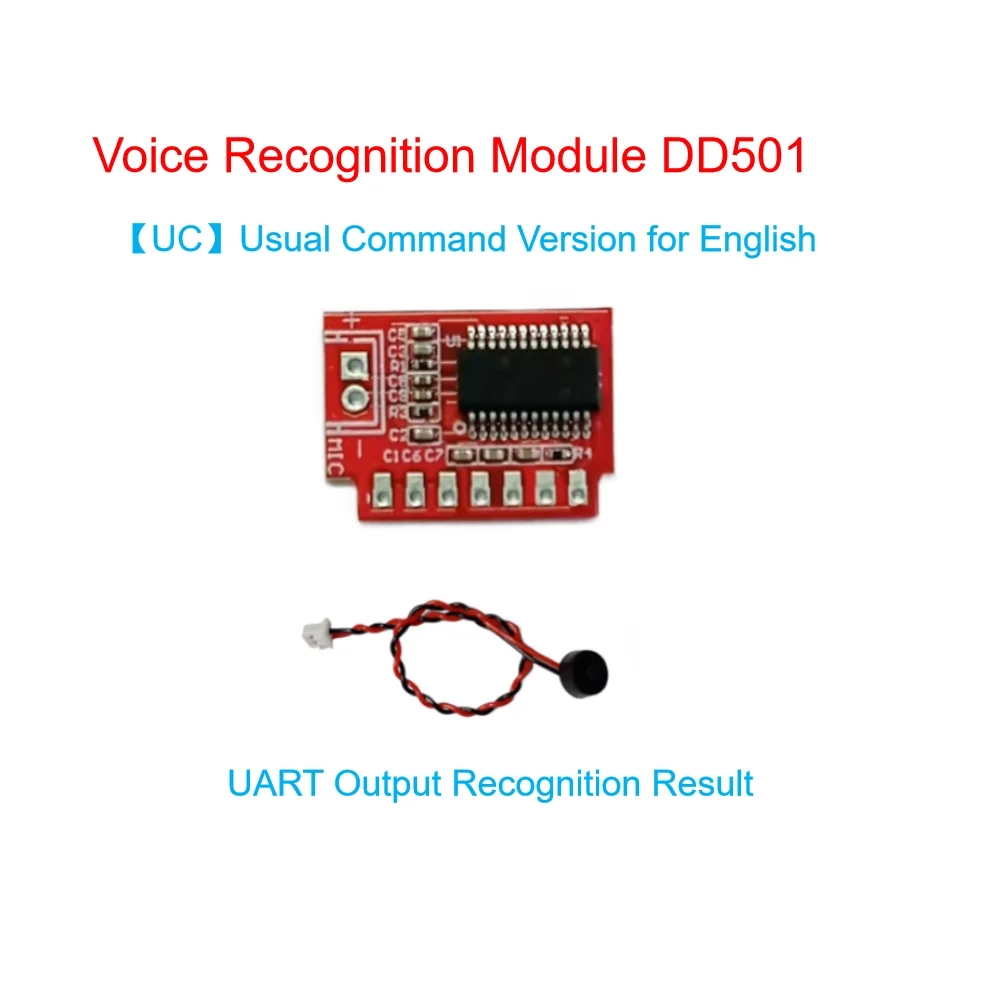 Module de reconnaissance vocale, commande habituelle de Speech Heroes, sortie UART, DD501, Tech DYM001, UCTech