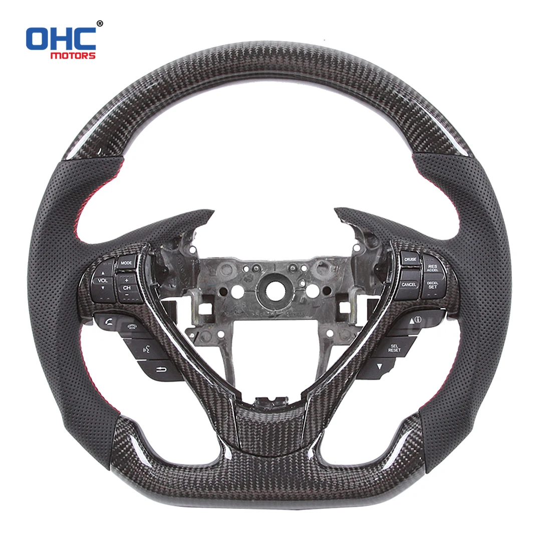 

Real Carbon Fiber Steering Wheel Compatible for Acura II