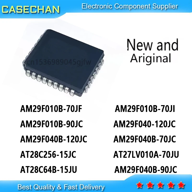 10pcs AM29F010B -70JI -90JC -70JI AM29F040-120JC  AM29F040B -70JC -90JC 120JC AT27LV010A-70JU AT28C256-15JC AT28C64B-15JU