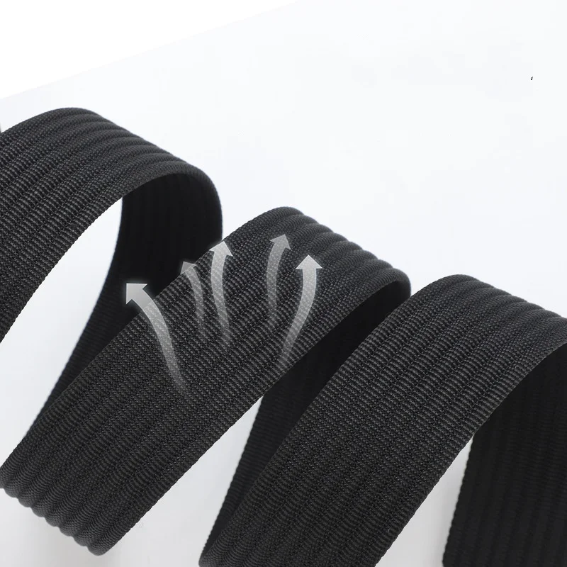 Non-perforated Canvas Belt for Men and Women Nylon Men's Belt for Military Training Woven Decorative Belt for Jeans Pants