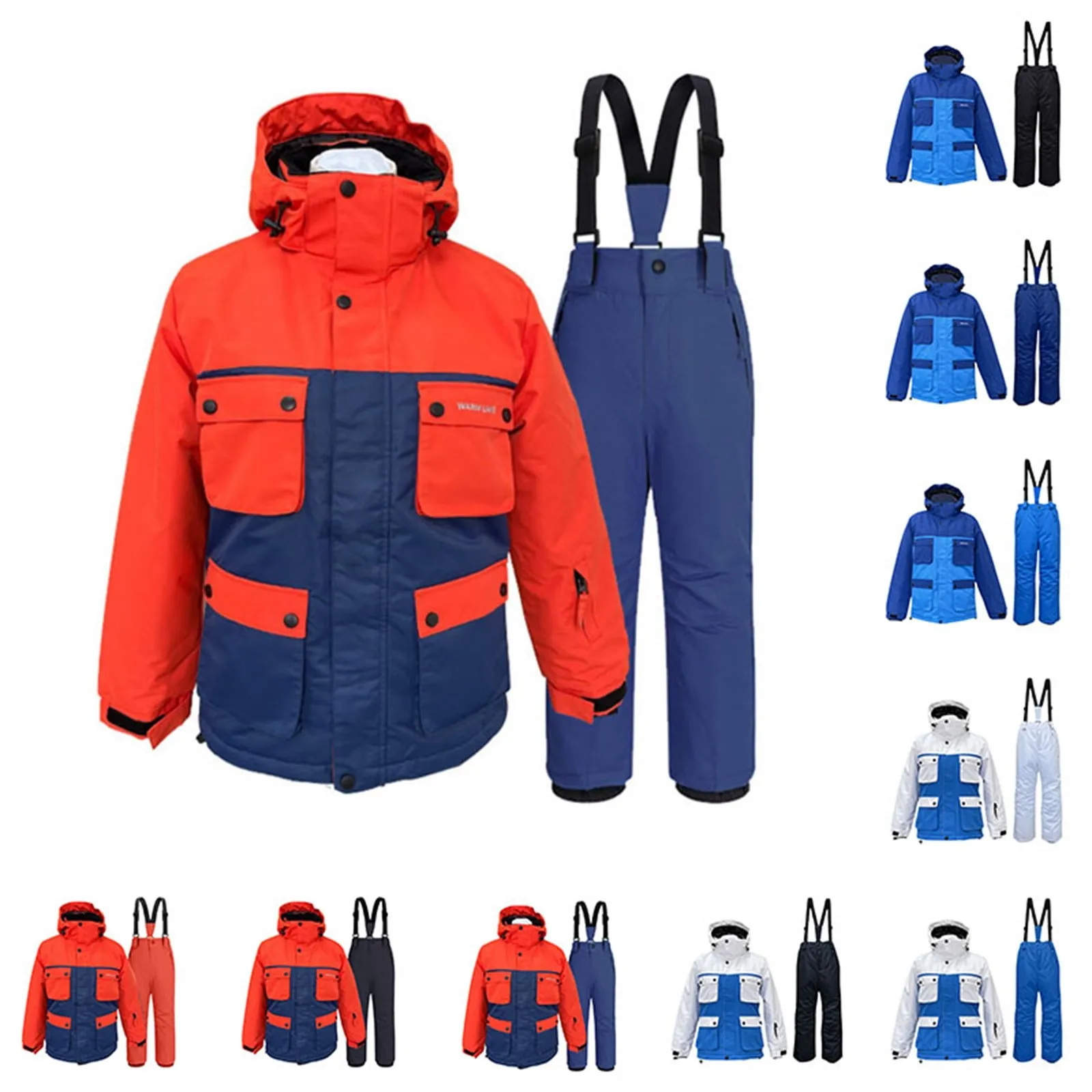 Outdoor Children Thermal Ski Suit Girls Kids Jacket Pants Children's Teenage High Quality Kid Skiing Snowboard Suit