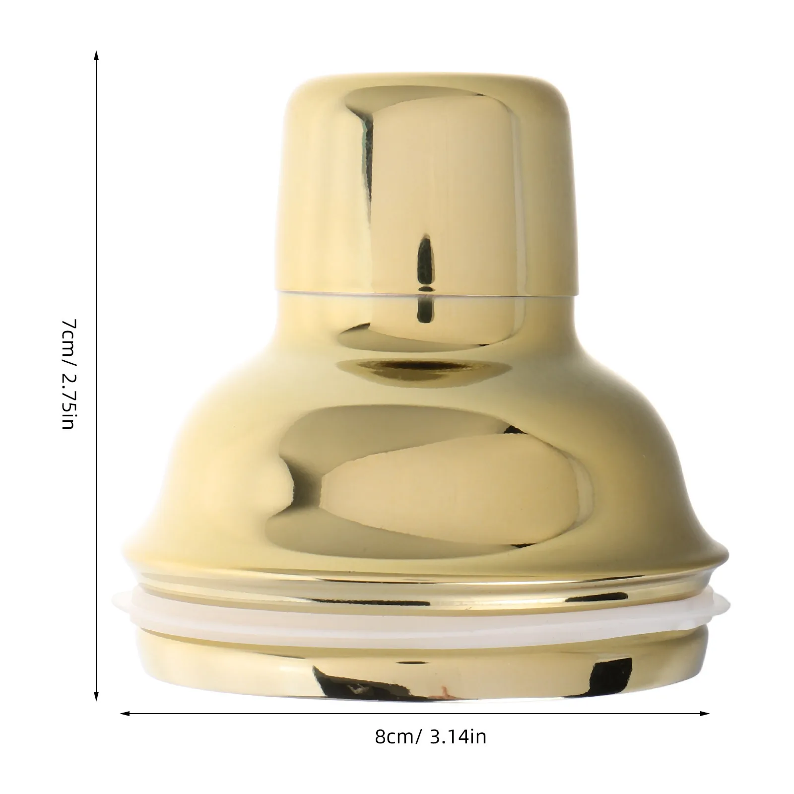 

2Pcs Stainless Steel Cocktail Shaker Lids Easy Clean Multipurpose Jar Covers for Whiskey Lemon Tea Jar Shaker Lid