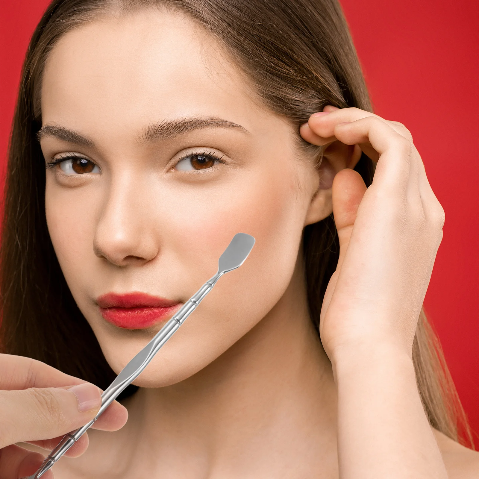 دليل الفولاذ المقاوم للصدأ المزدوج نهاية البثرة النازع المحمولة مكشطة الوجه يده أداة إزالة الرؤوس السوداء منظف مسام الأنف