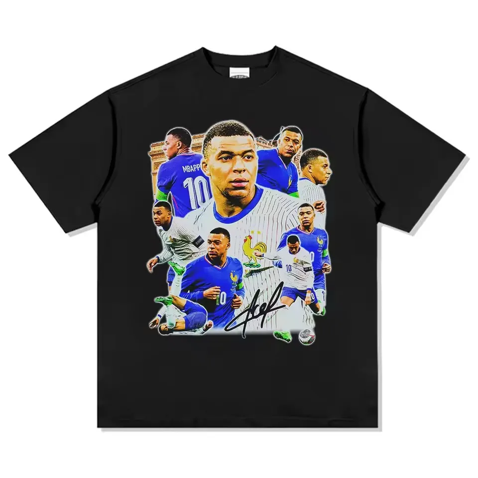 2026 Dictador Kylian Mbappé Meme Grafik T-Shirt – Fußballteam-Match-Trikot mit Champion-Grafik – Y2K Herrenmode-Kleidung – Detail 18