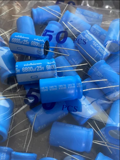 

30pcs/lot nichicon 6800UF 25V BY (BT upgrade)18x30mm high temperature resistant 135 ℃ Electrolytic capacitor free shipping