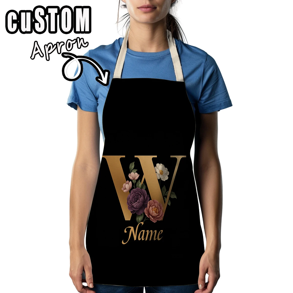 

Фартук с персонализированным текстом и именем на заказ, фартуки ручной работы, фартук для выпечки, кухонный фартук, забавные фартуки из полиэстера для приготовления пищи
