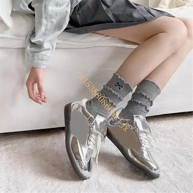 

Ruffle Turn Cuff Ankle Socks Ballet Bows Socks Summer Calf Socks 066C