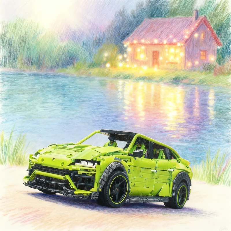 

4086pcs MOC Lamborghiniesed Urus Technical Model Building Blocks Toy Gift Creative Display Collectible Desk Premium Adult Kids