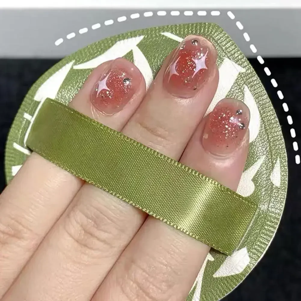 Set di soffio cosmetico con cuscino d'aria da 2 pezzi con scatola di immagazzinaggio Trucco Spugna di zucchero filato Clip in morbida pelle Strumenti per il trucco per uso asciutto e bagnato