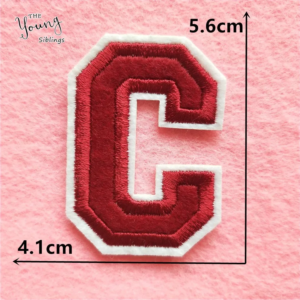 High Quality 26 English Letters Cloth Patches Clothes Bags Pants DIY Accessories Hot Melt Glue Ironing Badge Embroidery