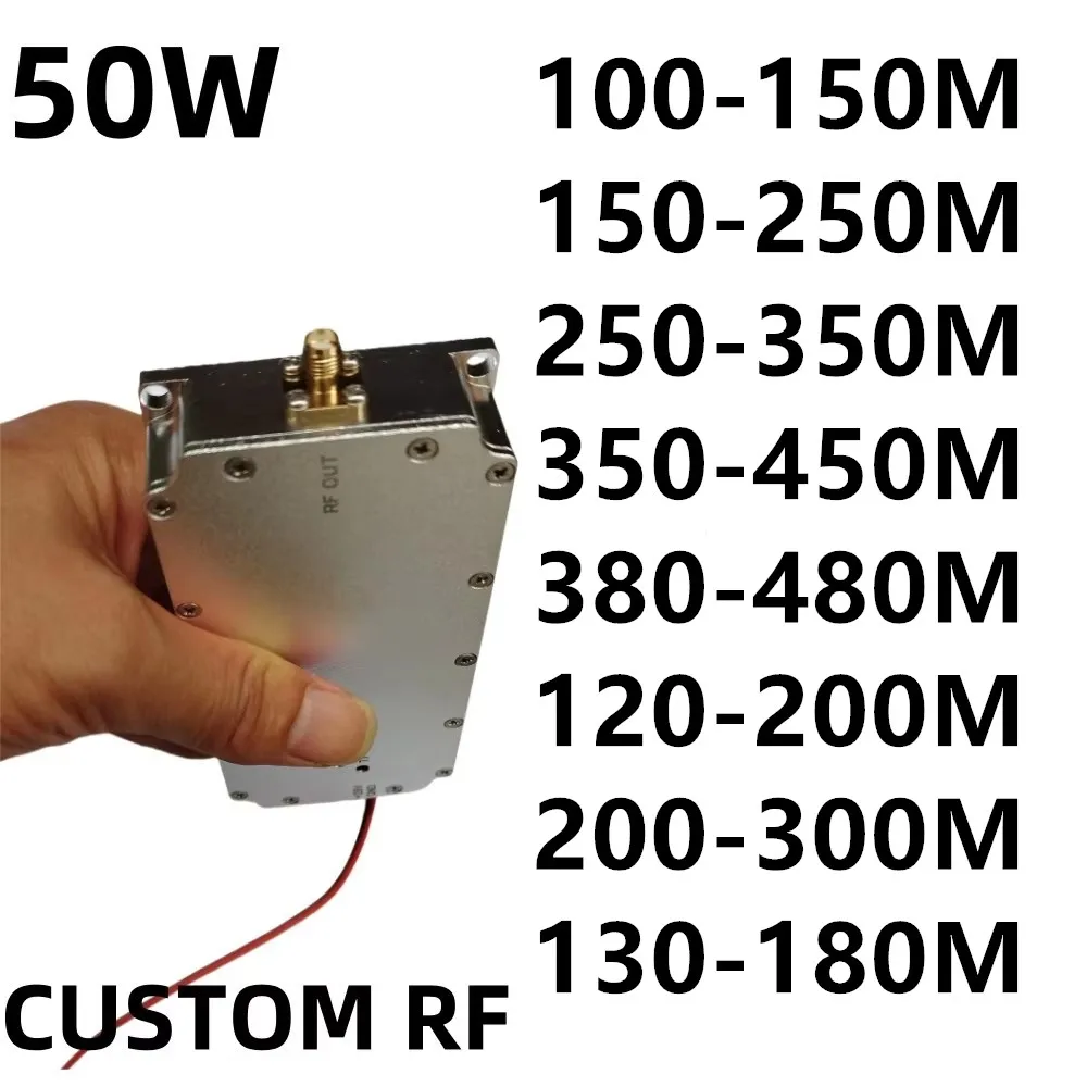 NEW50W 100-150MHZ150-250MHZ250-350MHZ350-450MHZ380-480MHZ200-300MHZ120-200MHZ130-180MHZPOWER AMPLIFIER NOISE GENERATOR Mod