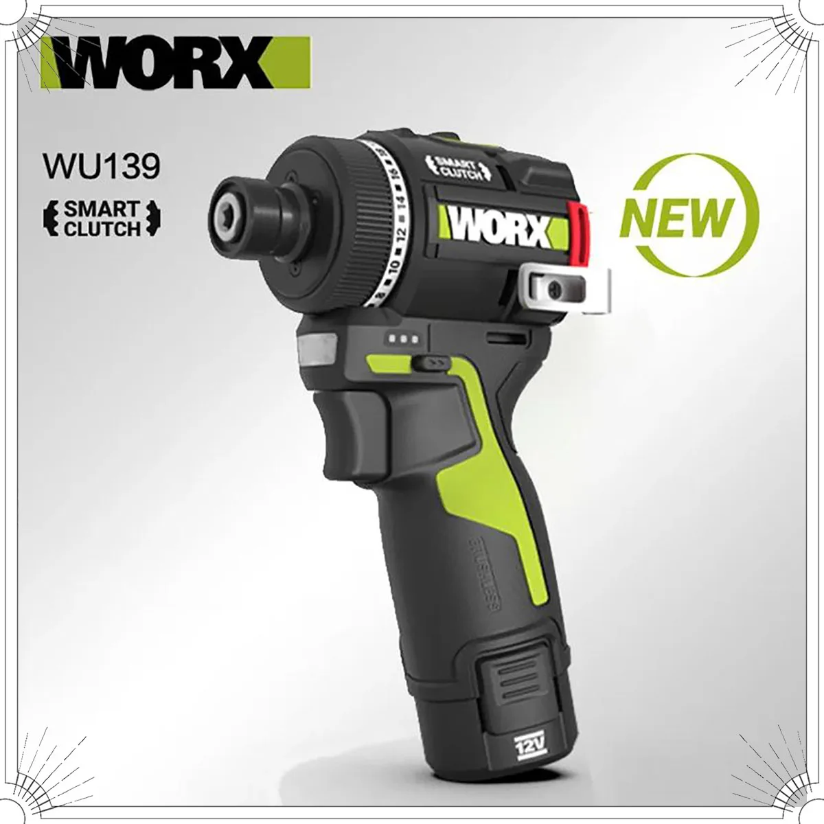 WORX WU139 perceuse à percussion électrique tournevis sans brosse mandrin en métal Rechargeable couple élevé outil électrique de bricolage