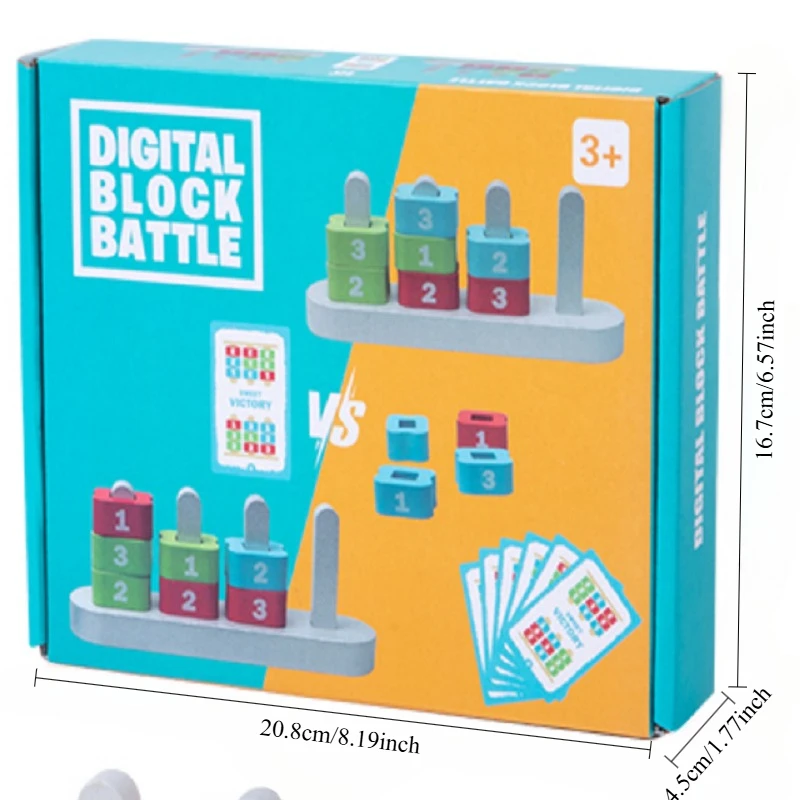 Kids Two-player Digital Battle Board Game Logical Thinking Training Educational Toy
