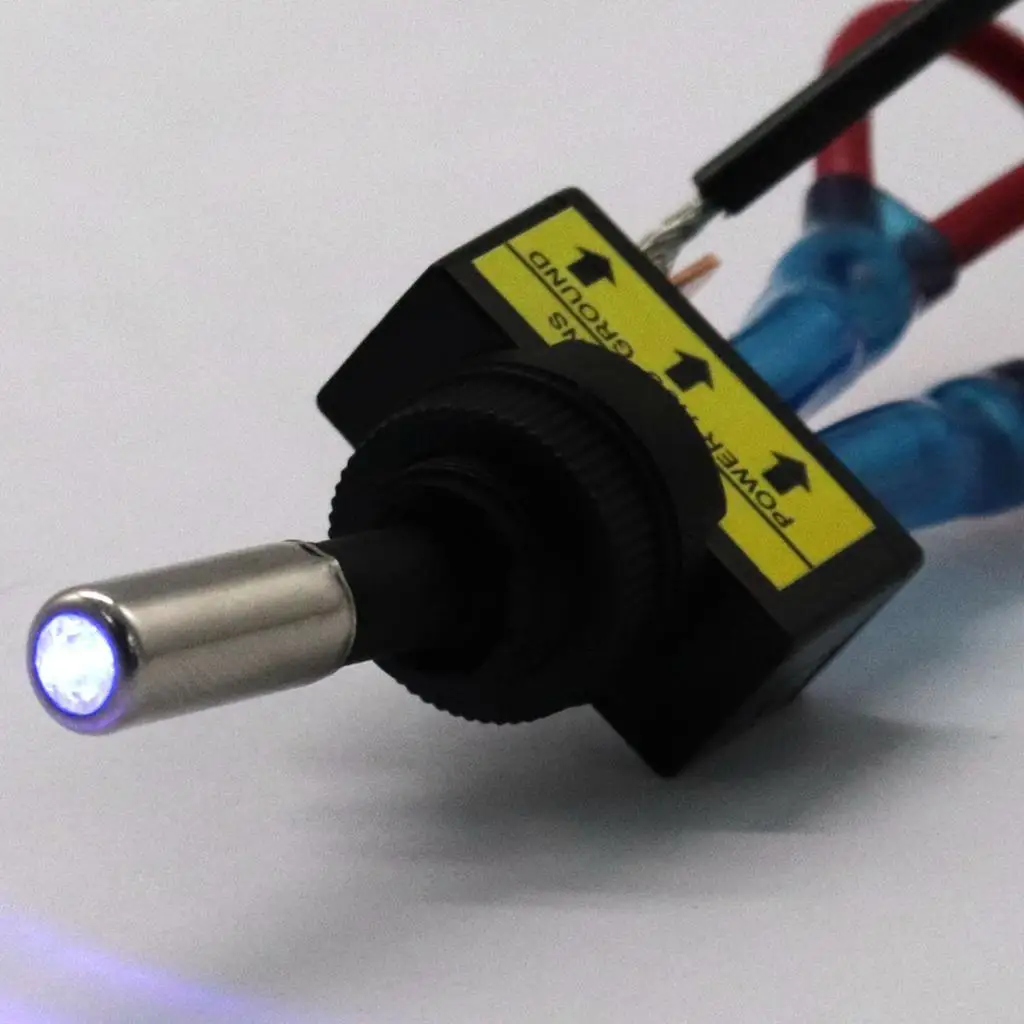 

5X 12V DC 20A 3-контактный светодиодный кулисный переключатель и мотор для лодки и морской яхты