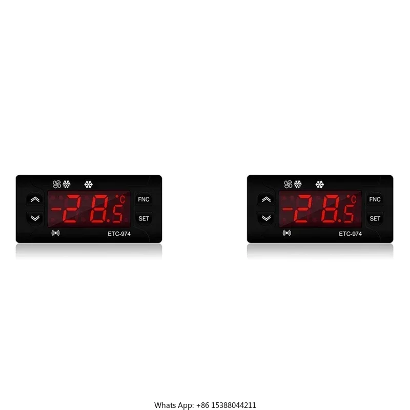 

10X ETC-974 Mini Temperature Controller Refrigerator Thermostat Regulator Thermoregulator Thermocouple NTC Dual Sensor