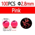 100pcs 2.8mm Pink