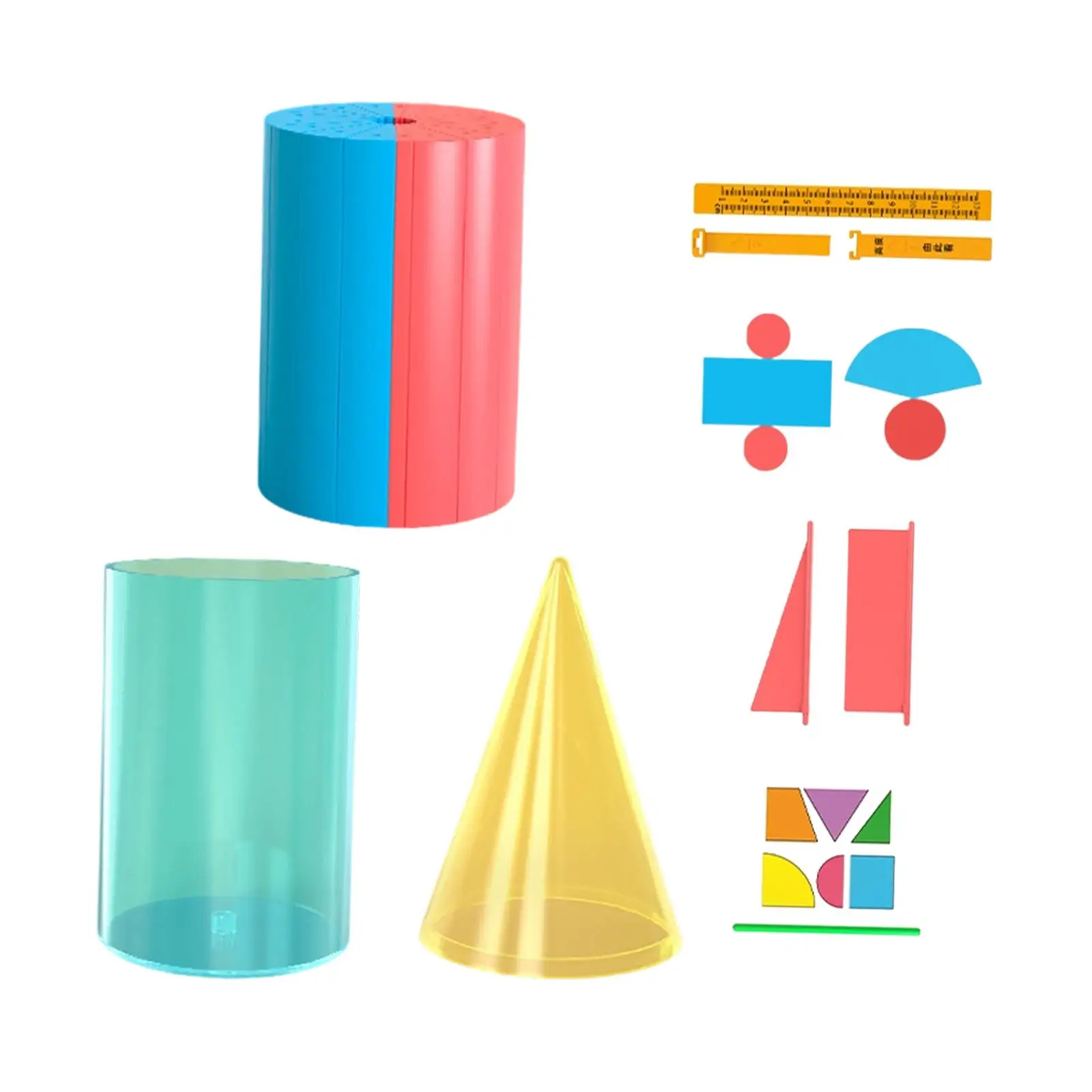 Wiskundeleermiddelen Volume Oppervlaktegebied Demonstratiekit Geometrische vorm Wiskundeleermiddelen